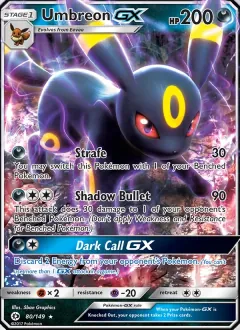 Umbreon GX, Sun & Moon 80/149