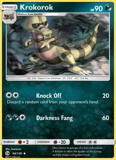 Krokorok, Sun & Moon 84/149