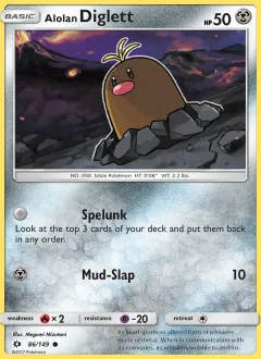 Alolan Diglett, Sun & Moon 86/149