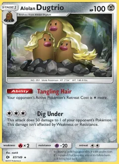 Alolan Dugtrio, Sun & Moon 87/149