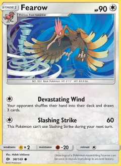 Fearow, Sun & Moon 98/149