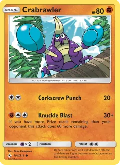 Crabrawler, Unbroken Bonds 104/214