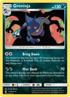 Greninja, Unbroken Bonds 117/214