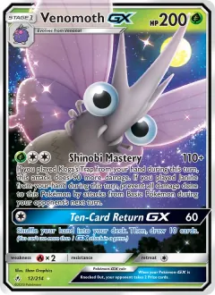 Venomoth GX, Unbroken Bonds 12/214
