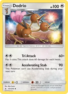 Dodrio, Unbroken Bonds 151/214