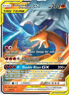 Reshiram & Charizard GX, Unbroken Bonds 20/214