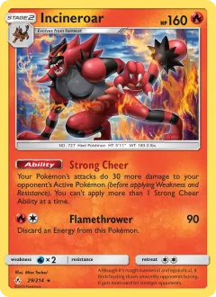 Incineroar, Unbroken Bonds 29/214