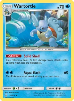 Wartortle, Unbroken Bonds 34/214