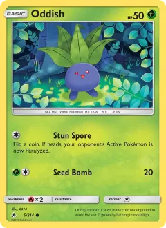 Oddish, Unbroken Bonds 5/214