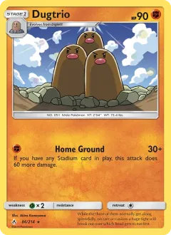 Dugtrio, Unbroken Bonds 86/214