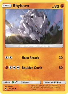 Rhyhorn, Unbroken Bonds 93/214