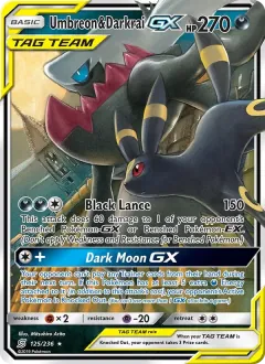 Umbreon & Darkrai GX, Unified Minds 125/236