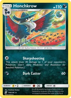 Honchkrow, Unified Minds 130/236