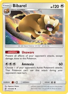 Bibarel, Unified Minds 172/236