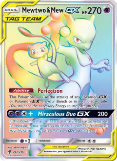Mewtwo & Mew GX, Unified Minds 242/236