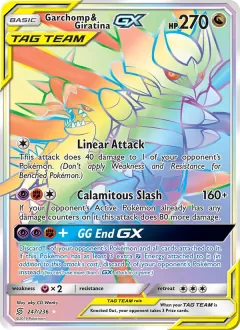 Garchomp & Giratina GX, Unified Minds 247/236