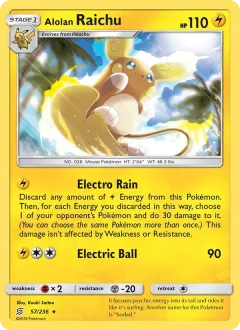 Alolan Raichu, Unified Minds 57/236