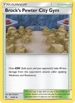 Brock’s Pewter City Gym, Hidden Fates 54/68