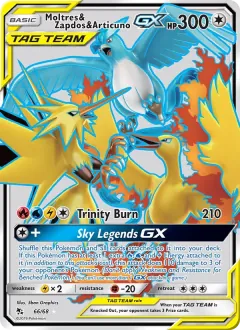 Moltres & Zapdos & Articuno GX, Hidden Fates 66/68