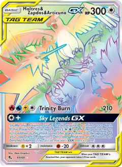 Moltres & Zapdos & Articuno GX, Hidden Fates 69/68