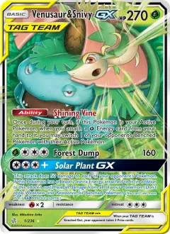 Venusaur & Snivy GX, Cosmic Eclipse 1/236