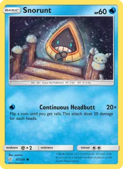 Snorunt, Cosmic Eclipse 47/236