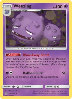Weezing, Cosmic Eclipse 77/236