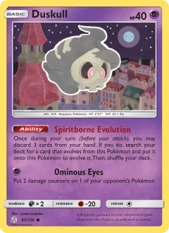 Duskull, Cosmic Eclipse 83/236