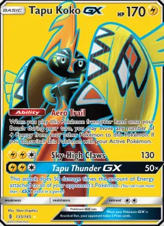 Tapu Koko GX, Guardians Rising 135/145