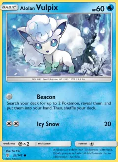 Alolan Vulpix, Guardians Rising 21/145