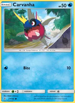 Carvanha, Guardians Rising 27/145