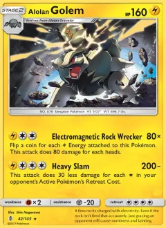 Alolan Golem, Guardians Rising 42/145