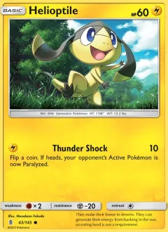 Helioptile, Guardians Rising 43/145