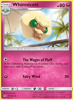 Whimsicott, Guardians Rising 91/145