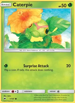 Caterpie, Burning Shadows 1/147