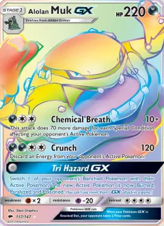 Alolan Muk GX, Burning Shadows 157/147