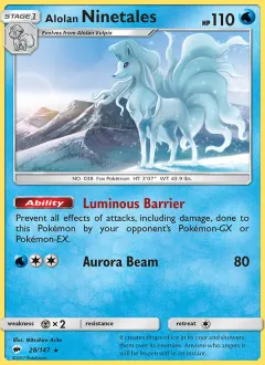 Alolan Ninetales, Burning Shadows 28/147