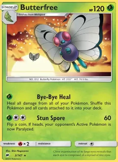 Butterfree, Burning Shadows 3/147