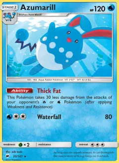 Azumarill, Burning Shadows 35/147