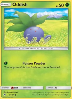 Oddish, Burning Shadows 4/147