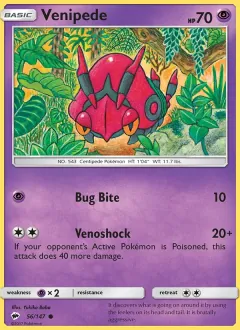 Venipede, Burning Shadows 56/147