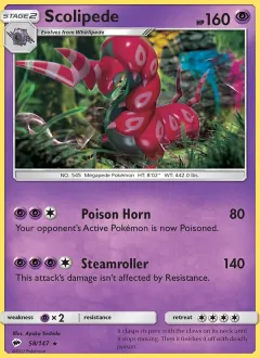 Scolipede, Burning Shadows 58/147