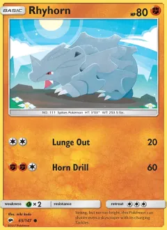 Rhyhorn, Burning Shadows 65/147