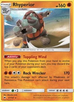 Rhyperior, Burning Shadows 67/147