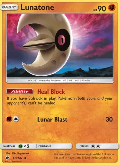 Lunatone, Burning Shadows 68/147