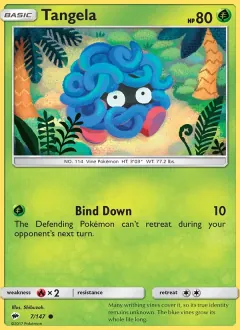 Tangela, Burning Shadows 7/147