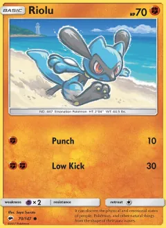 Riolu, Burning Shadows 70/147