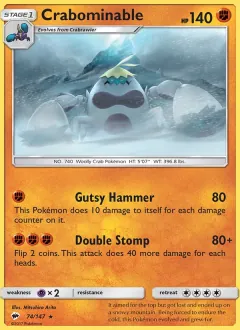 Crabominable, Burning Shadows 74/147