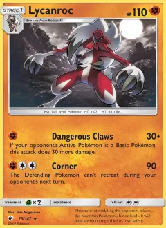 Lycanroc, Burning Shadows 75/147