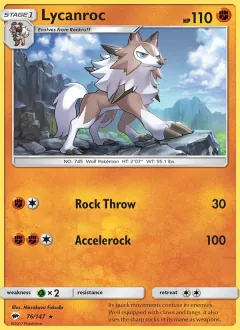 Lycanroc, Burning Shadows 76/147